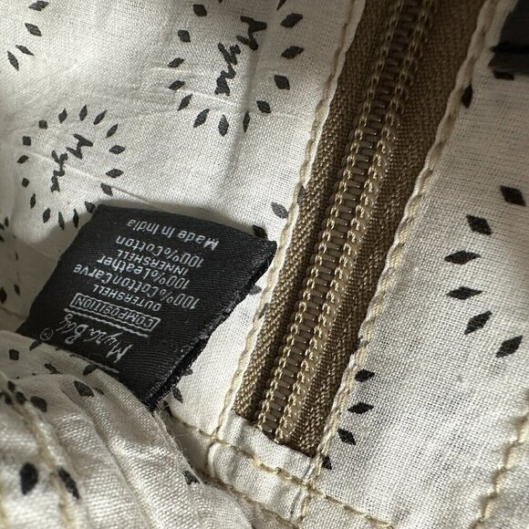 Myra Seeker Shoulder Bag Canvas Leather Brown - Picture 8 of 8